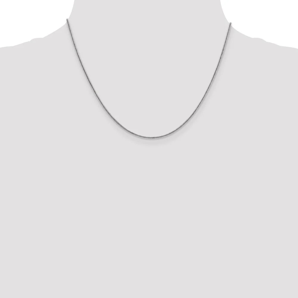 14K White Gold Snake Chain Necklace 18" R96896
