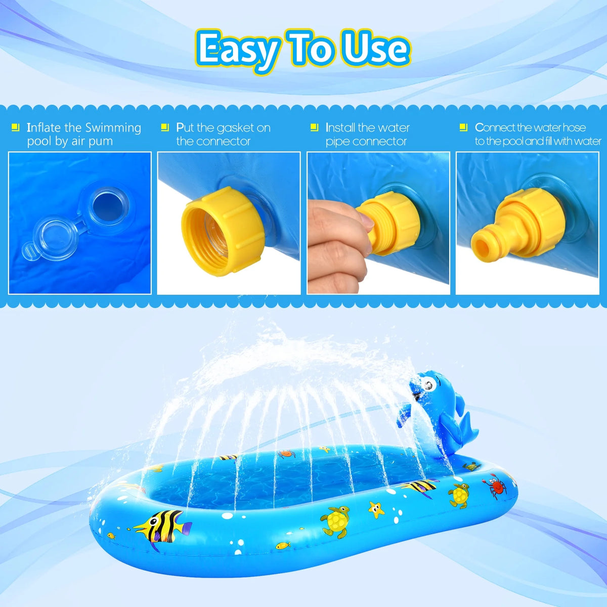Inflatable Sprinkler Pool O66343