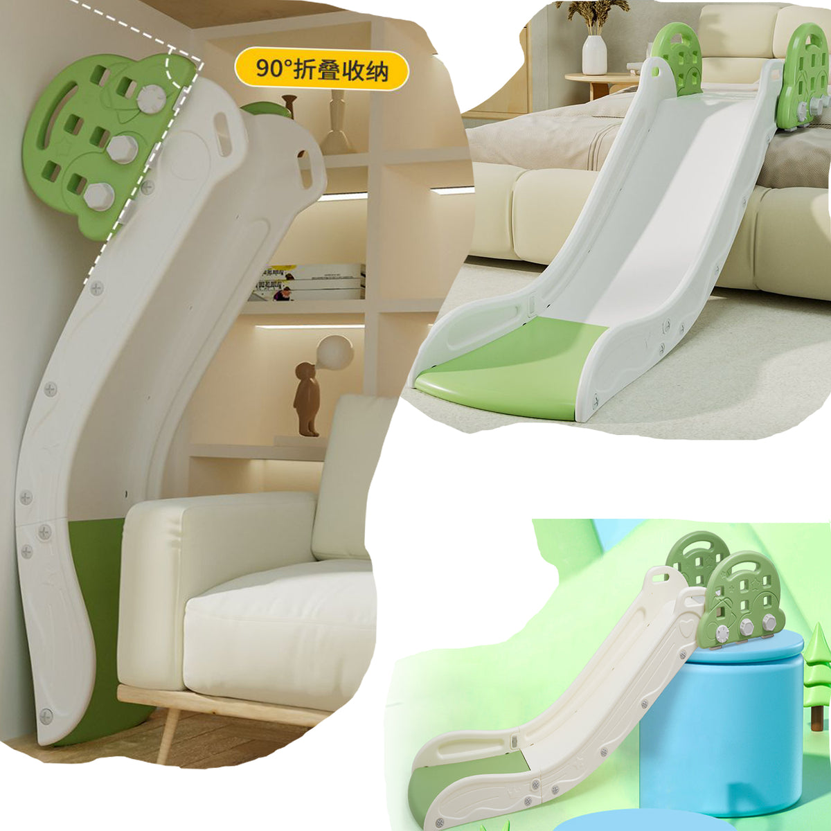 Green Kids Sofa Slide P171