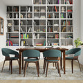 Walnut Wood Rectangle Dining Table R87963