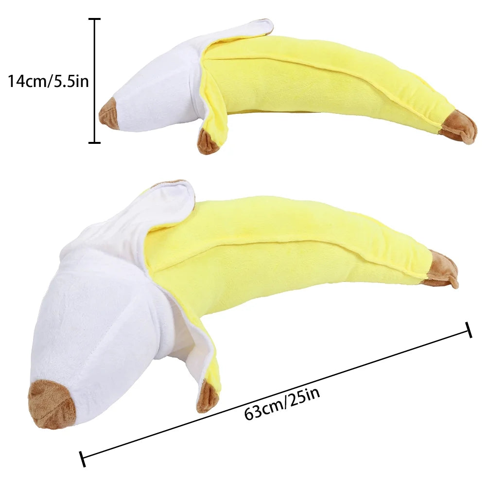 Yellow Banana Plush Stuffed Toy Pillow Cushion H7283