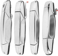 4pcs Exterior Door Handles Replacement for Cadillac Escalade Chevy Silverado Avalanche Tahoe GMC Sierra Yukon, Front Rear Driver & Passenger Side Pack of 2 H2397