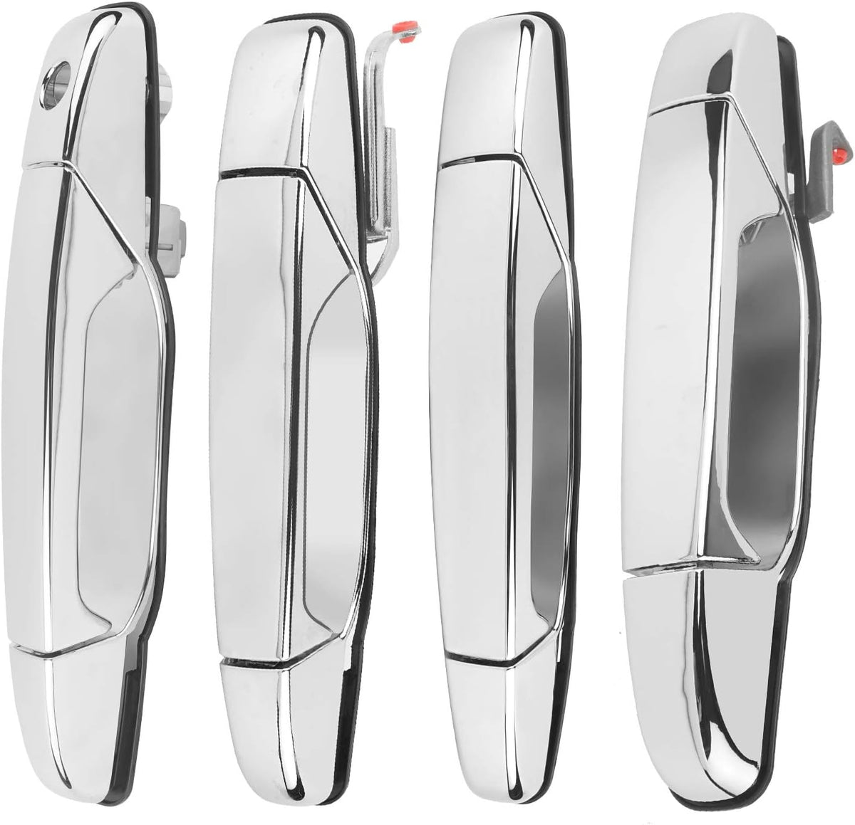 4pcs Exterior Door Handles Replacement for Cadillac Escalade Chevy Silverado Avalanche Tahoe GMC Sierra Yukon, Front Rear Driver & Passenger Side Pack of 2 H2397
