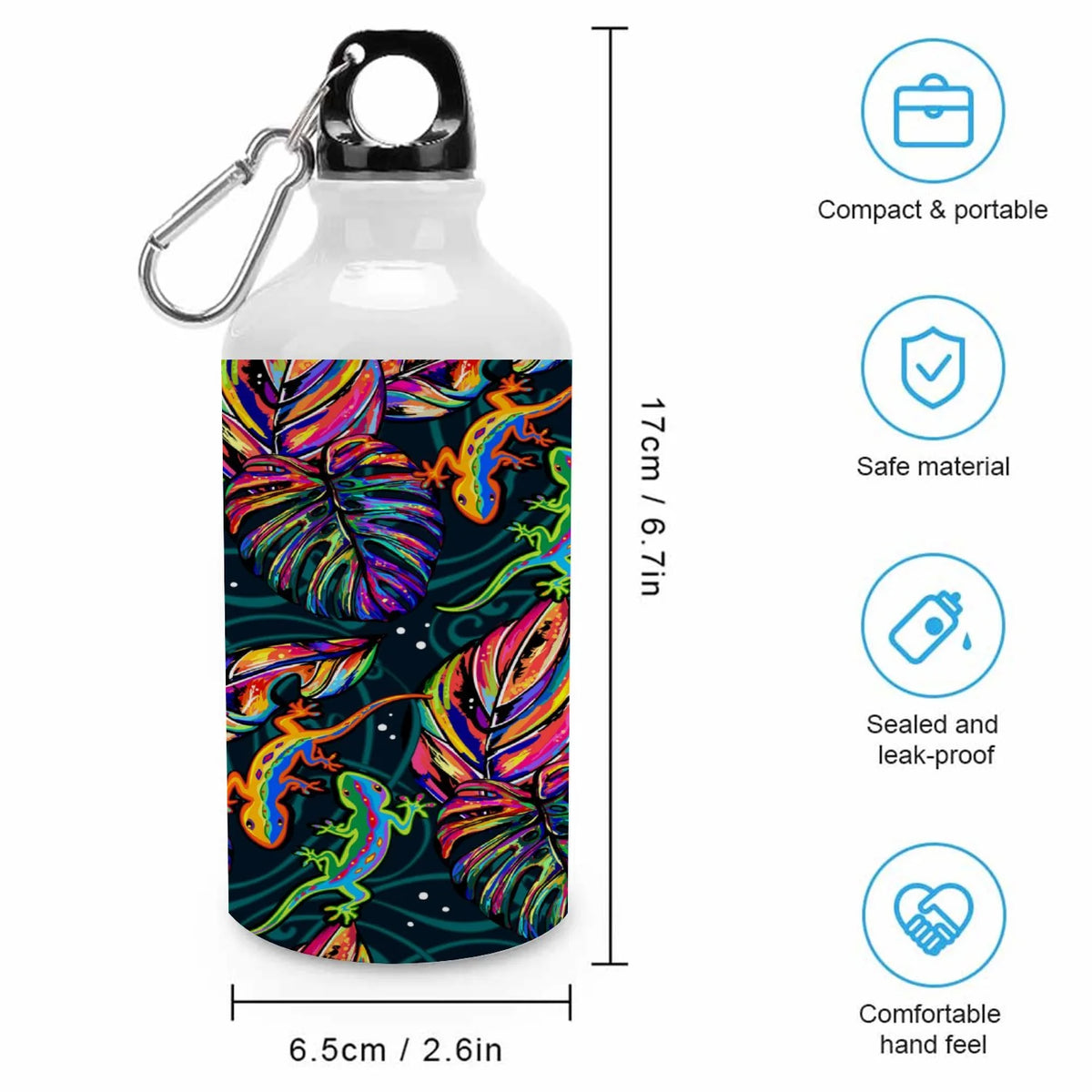 400ml Sport Aluminum Water Bottle with Twist Cap J3734
