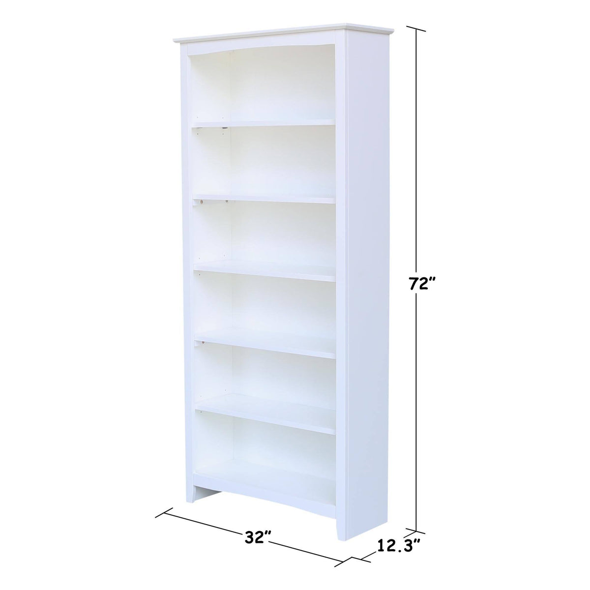 White Shaker Bookcase Y105