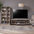 Gray Oak 2 Piece TV Stand and Bookcase Set F70119