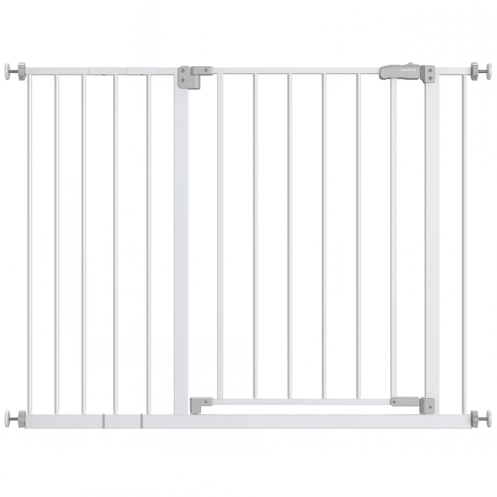 White 30" Tall Pressure Mounted Baby Safety Gate M28477