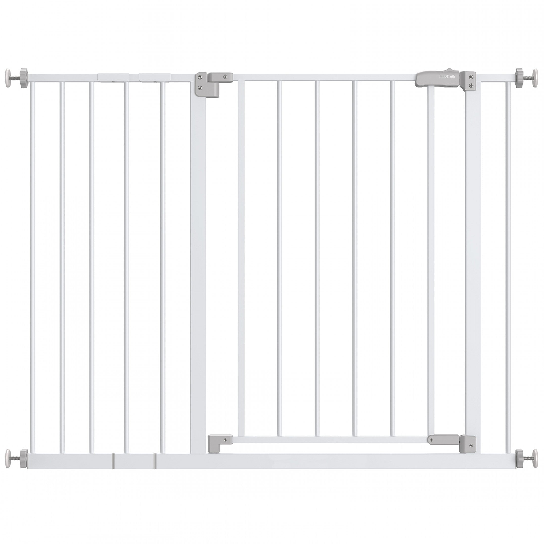 White 30" Tall Pressure Mounted Baby Safety Gate M28477