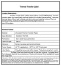 Thermal Transfer Labels 3x22 Roll Perforated 4 Rolls/Case N230728