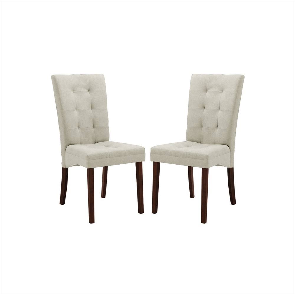Beige Fabric Dining Chair U1862