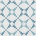 Blue Matte Cement Floor and Wall Tile (Box of 16, 6.96 Sq. ft.) X38302