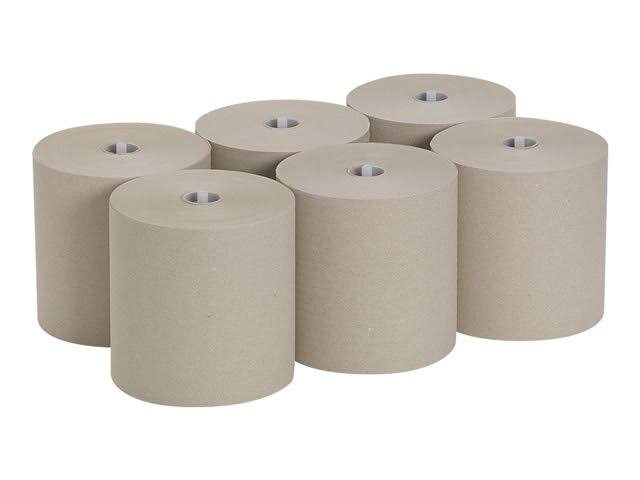 Paper Towel Roll 1000 ft Brown Pack of 6 Y567