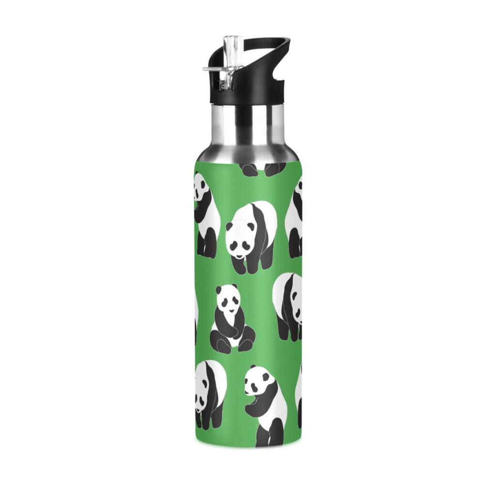 Green Stainless Steel Vacuum Insulated Water Bottle with Straw Lid 20 OZ I2280