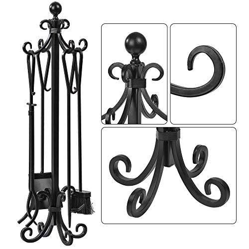 5 Pieces Cast Iron Fireplace Tools Q130