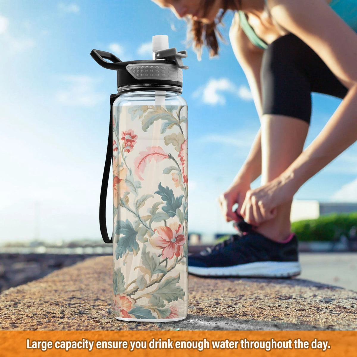 32oz Tritan Water Bottle with Straw M422