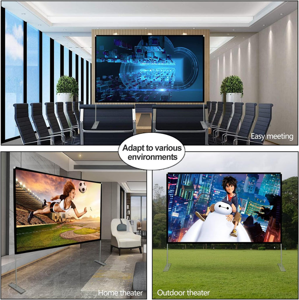100 inch Portable Projection Screen with Stand P72261
