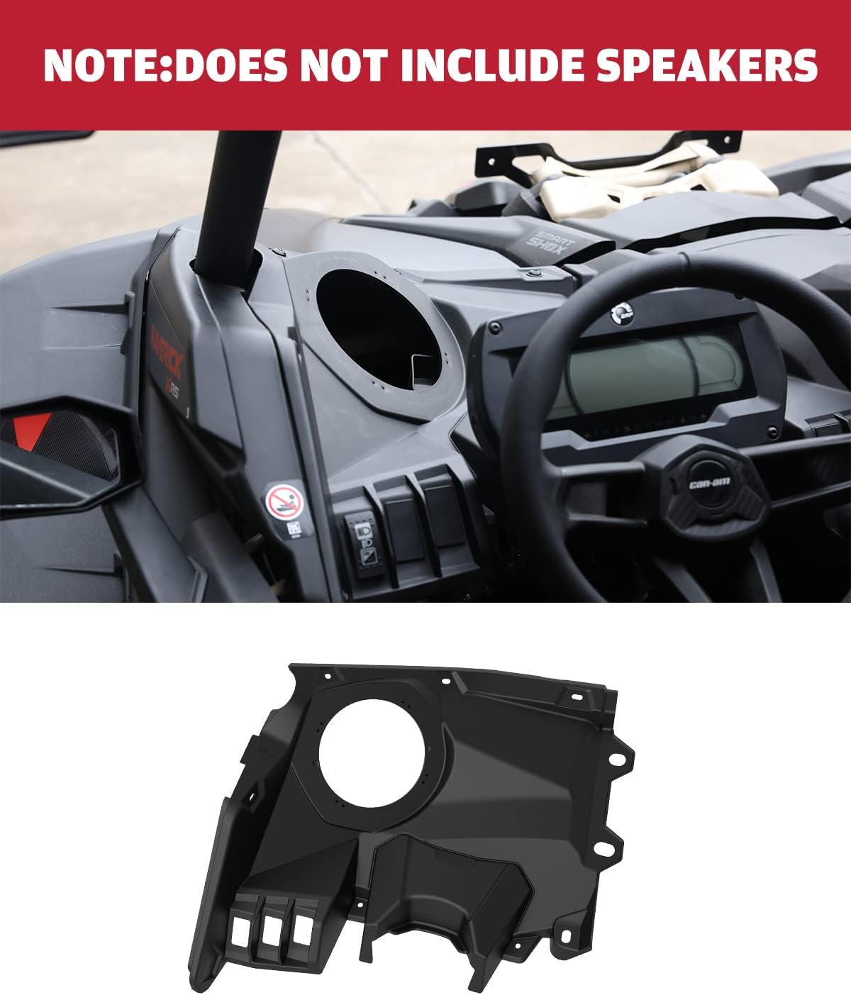 6.5 inch Speaker Enclosure Panels for Can Am Maverick X3 / X3 Max O504