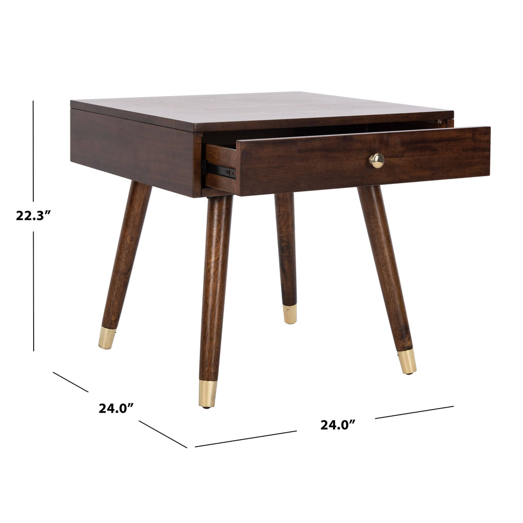 Brown Cap End Table Z40477