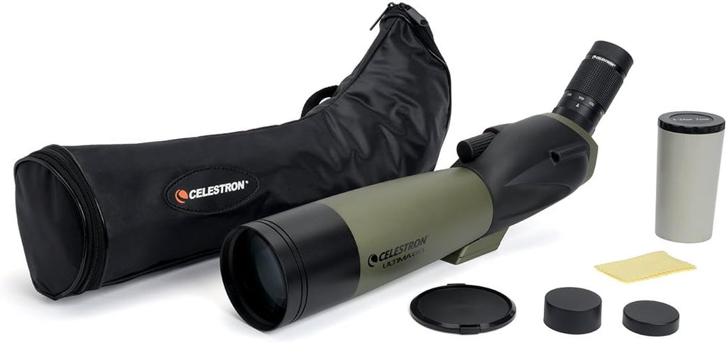 80mm Angled Spotting Scope with Zoom Eyepiece D70298