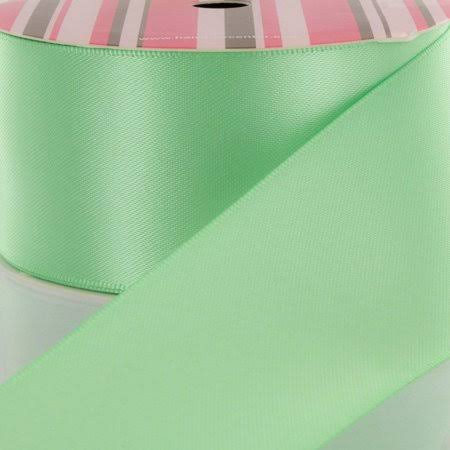3 inch Mint Double Faced Satin Ribbon 100 Yard M758708