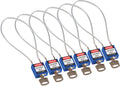 8x22 Compact Cable Padlock Blue O350