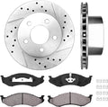 Brake Disc Rotors with Brake Pads and Clips E446064