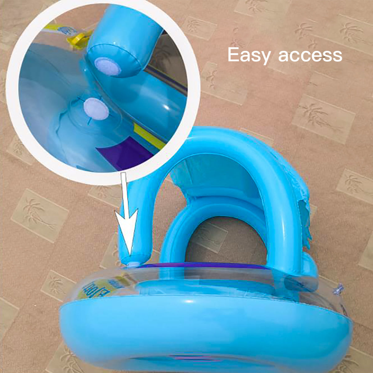 Inflatable Swimming Ring with Canopy G6171