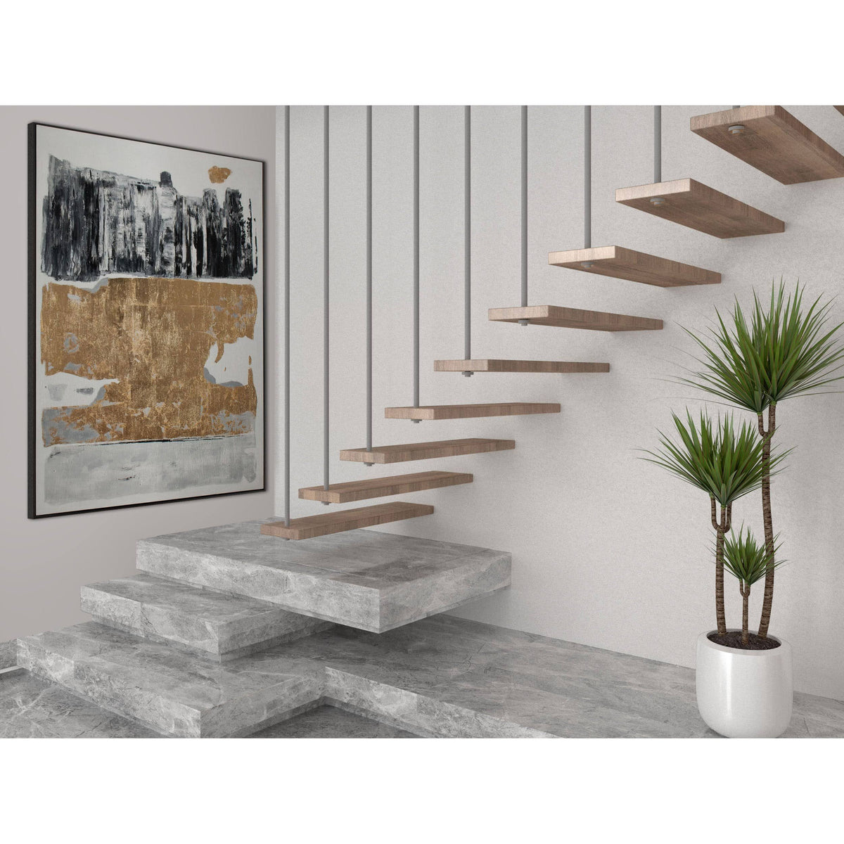 Hand Painted Canvas W9061
