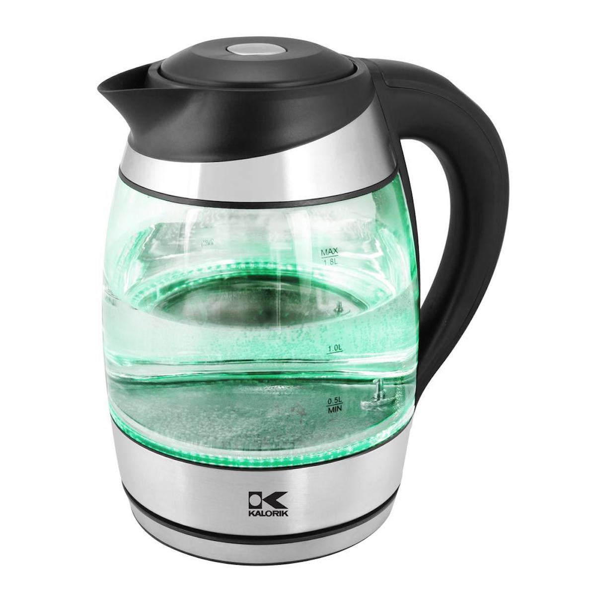 1.8 Liter Digital Glass Water Kettle with Color LED Y80462