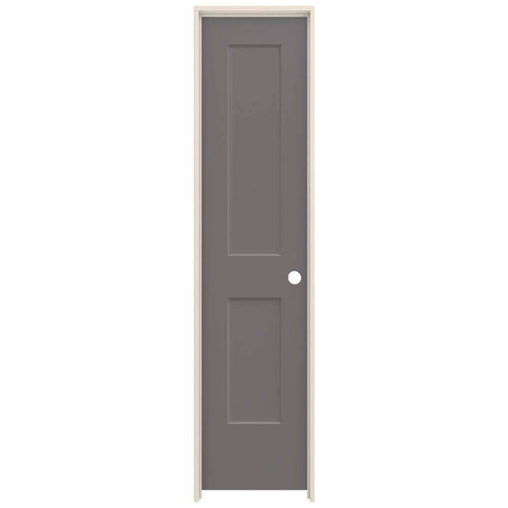 20 in. x 80 in. Left-Hand Solid Core Molded Composite MDF Single Prehung Interior Door V2512