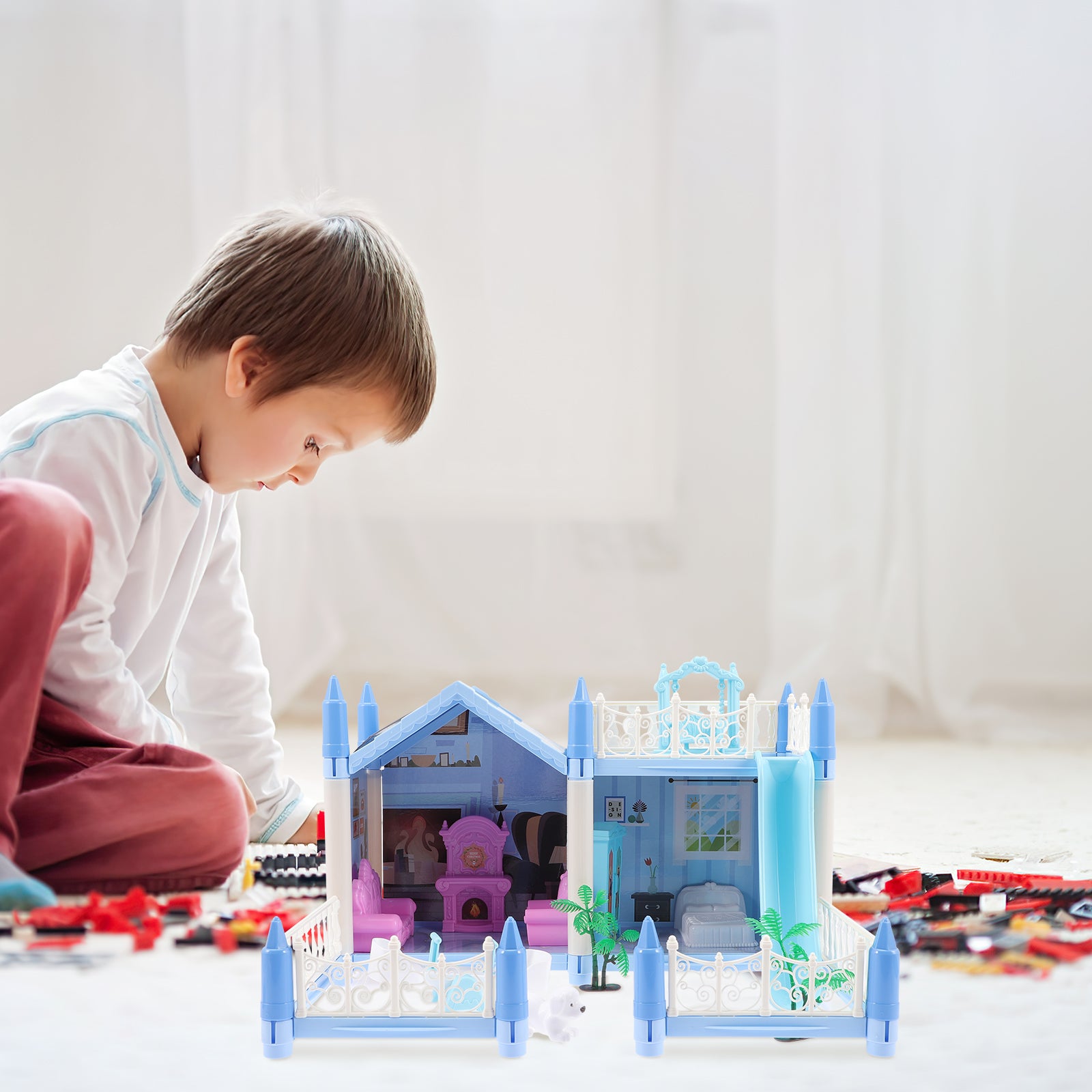 DIY Villa Castle Miniature House Jigsaw Puzzle Dollhouse J12784