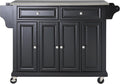 Full Size Kitchen Cart with Solid Gray Granite Top B3122