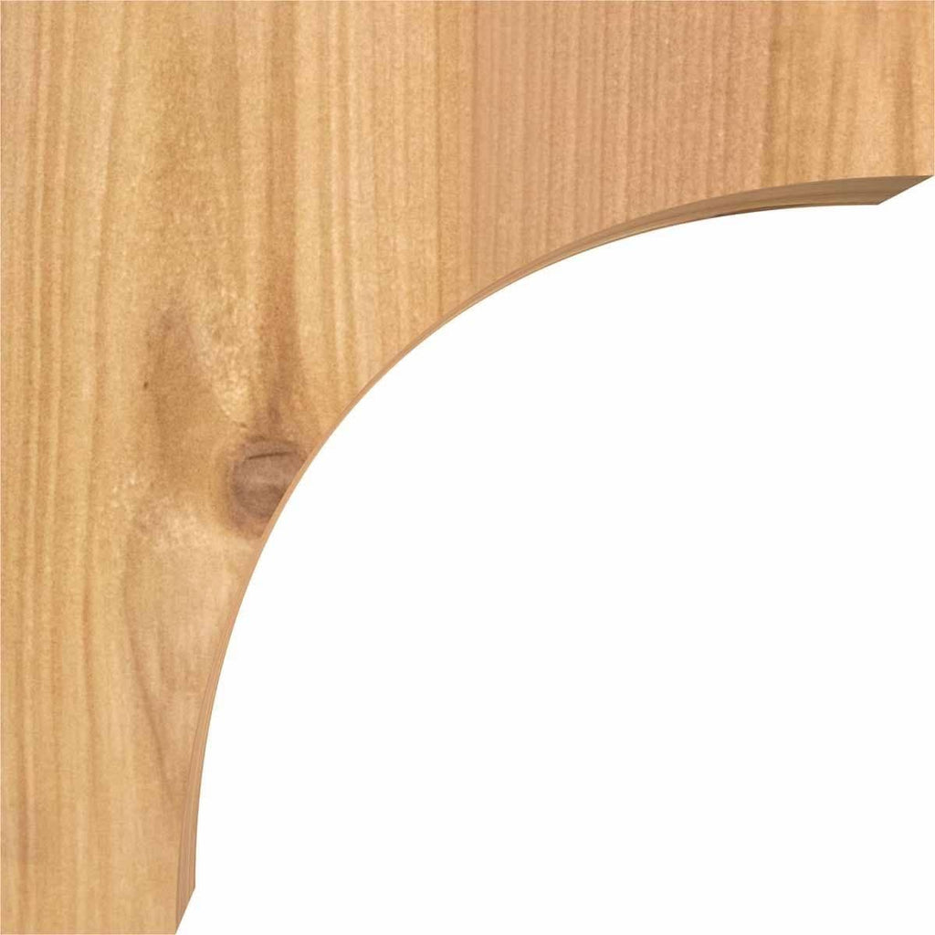 5 1/2x22W x 12x22D x 28x22H Western Red Cedar Corbel I1567