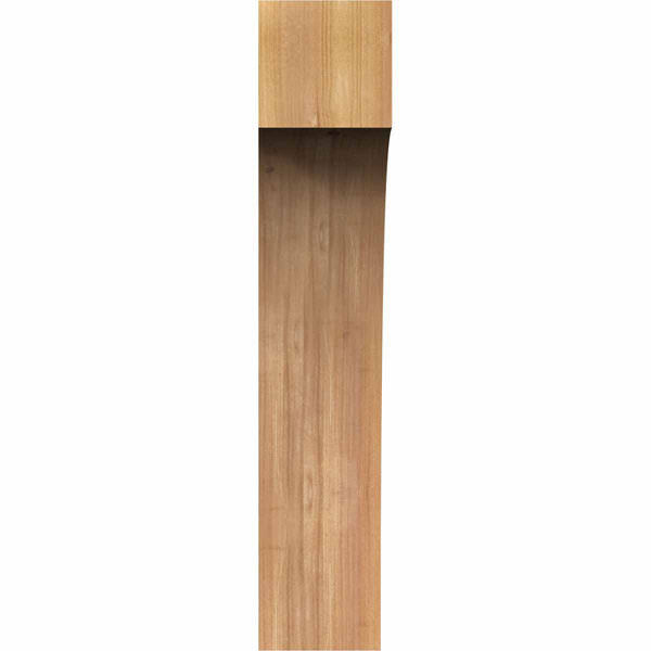 5 1/2x22W x 12x22D x 28x22H Western Red Cedar Corbel I1567
