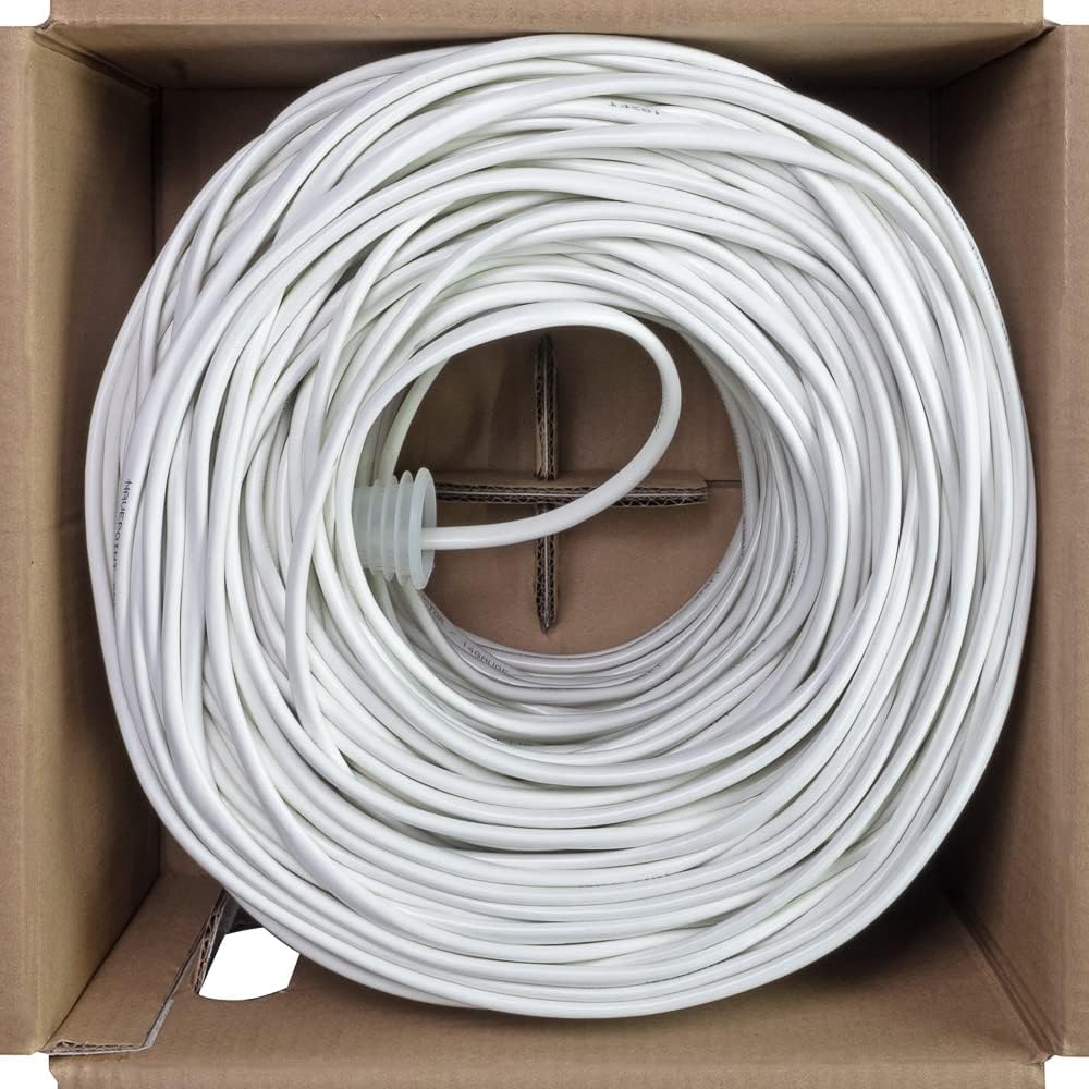 500ft 16/4 AWG 4 Conductor White Speaker Cable Wire R415