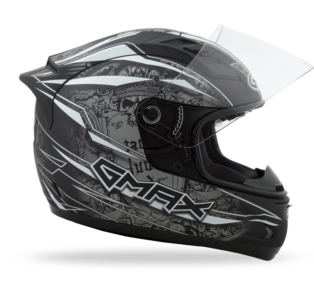 Flat Black/Silver/White XL Helmet P5370