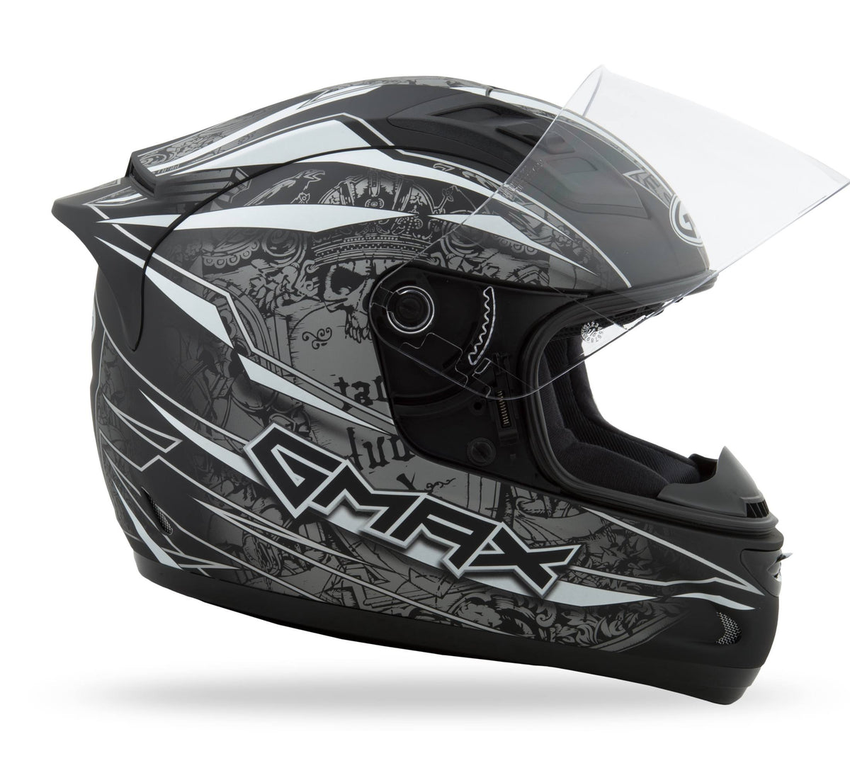 Flat Black/Silver/White XL Helmet P5370