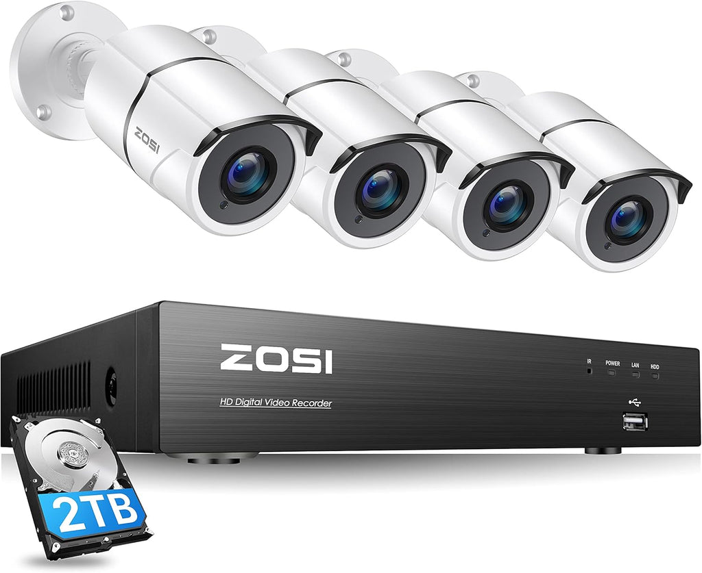 4K Ultra HD Security Cameras System, 4 Channel DVR with 2TB Hard Drive and 4 x 4K Bullet Cameras C613700