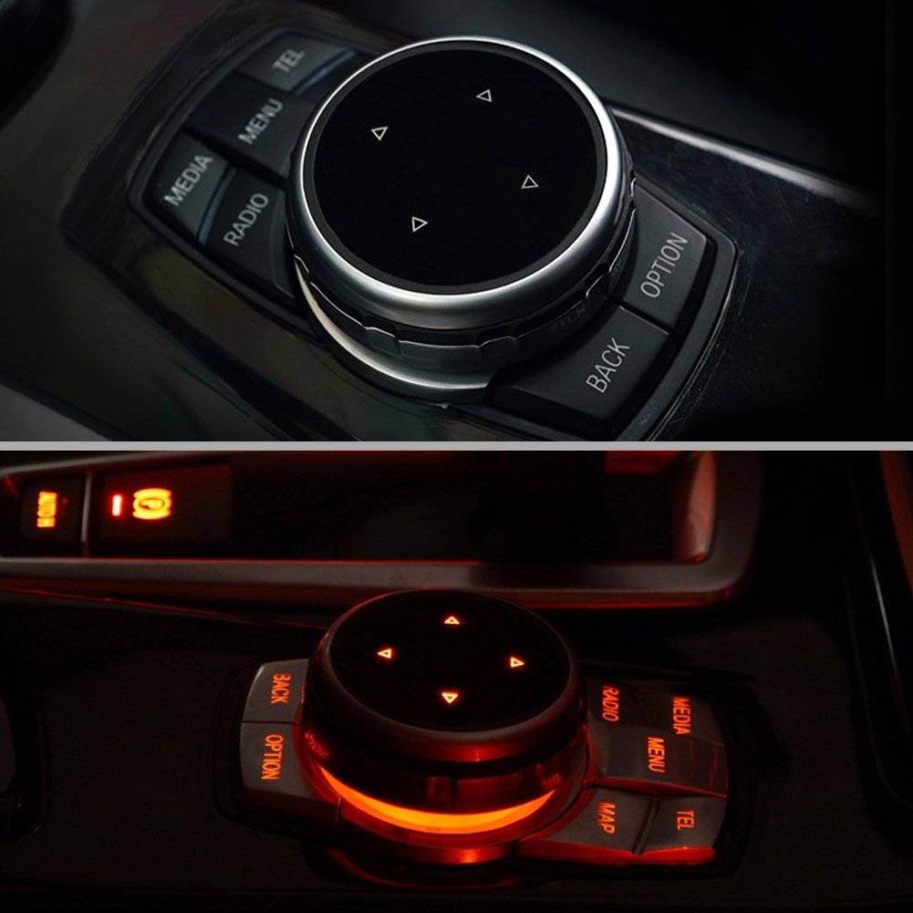 Carbon Interior Key Trim Decoration Ring Cover Sticker I285