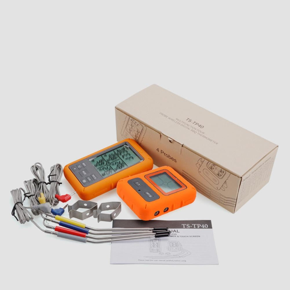 WiFi Battery Powered Grill Thermometer with Dual Alarm D222911