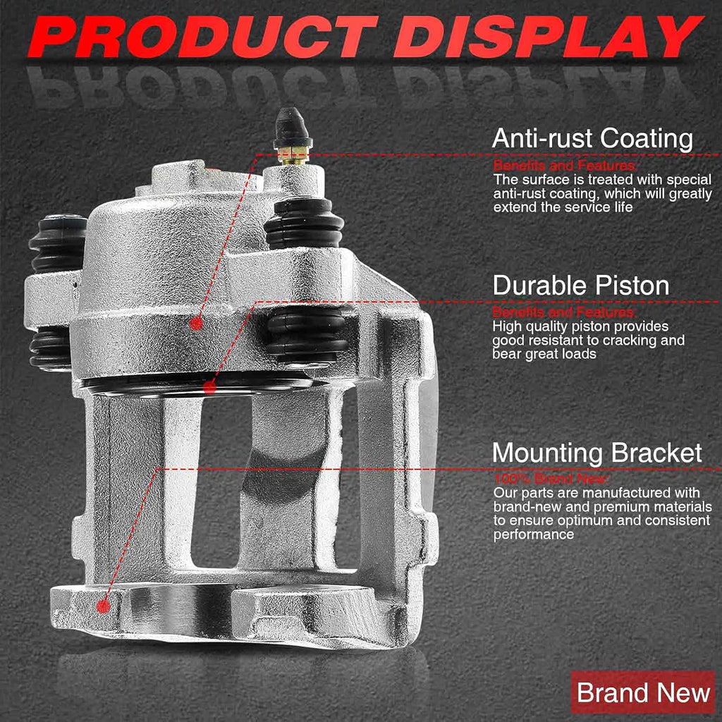 Front Driver Side Brake Caliper Assembly Pack of 2 N315