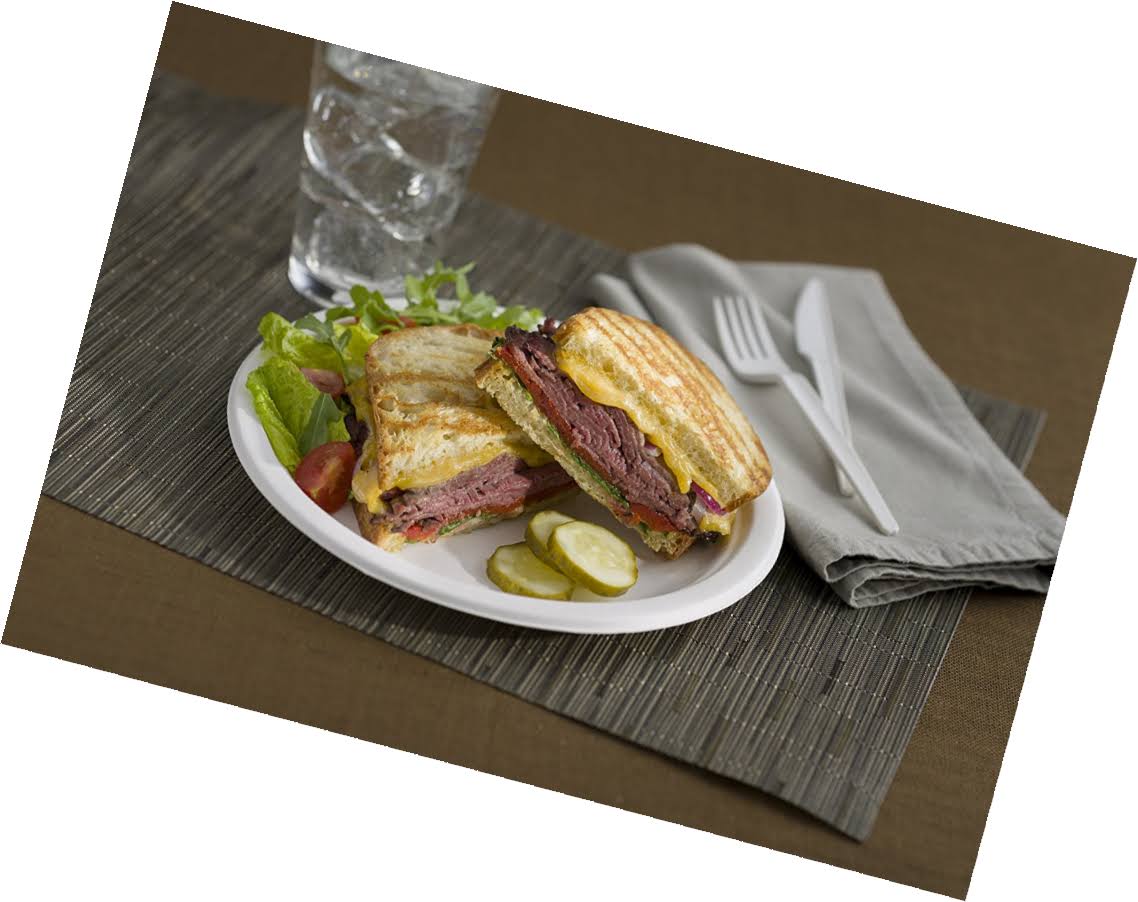 500-Count 9-Inch Compostable Sugar Cane Fiber Plate K93201