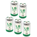 5X Saft LS33600BA Size D 3.6V 1700mAh Primary Lithium Thionyl Chloride Battery K7794