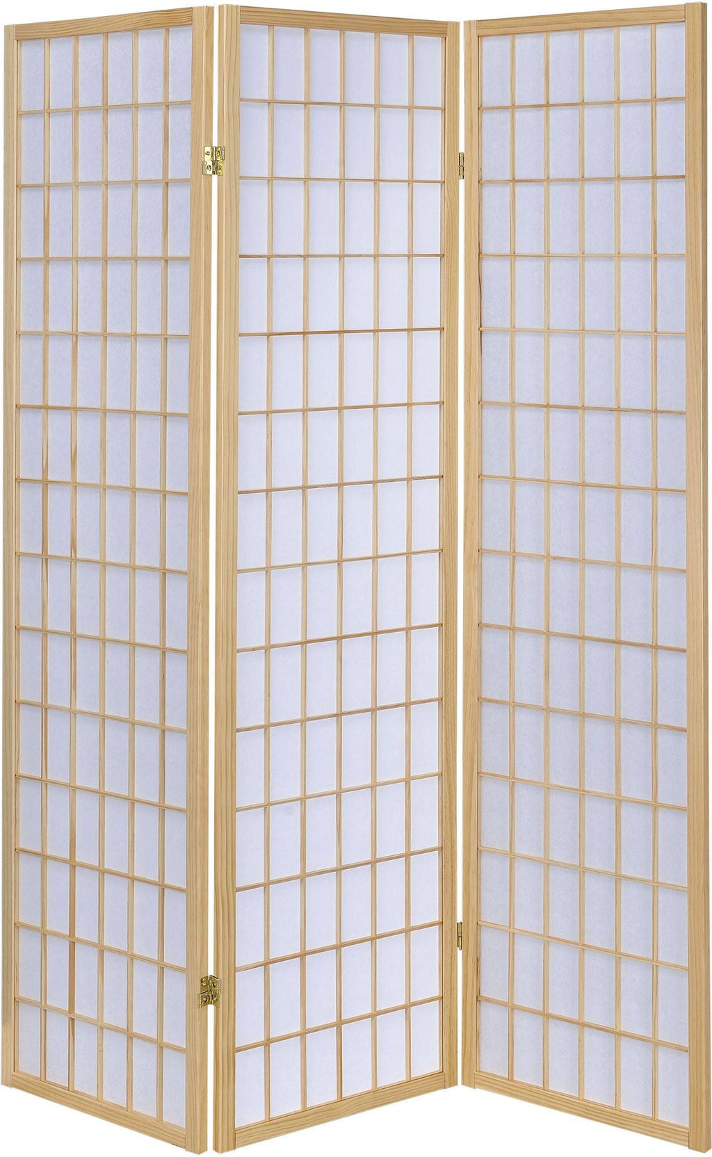 Natural 3 Panel Room Divider Folding Screen I57282