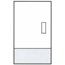 Satin Nickel Door Kick Plate 6x22 x 28x22 Y39664
