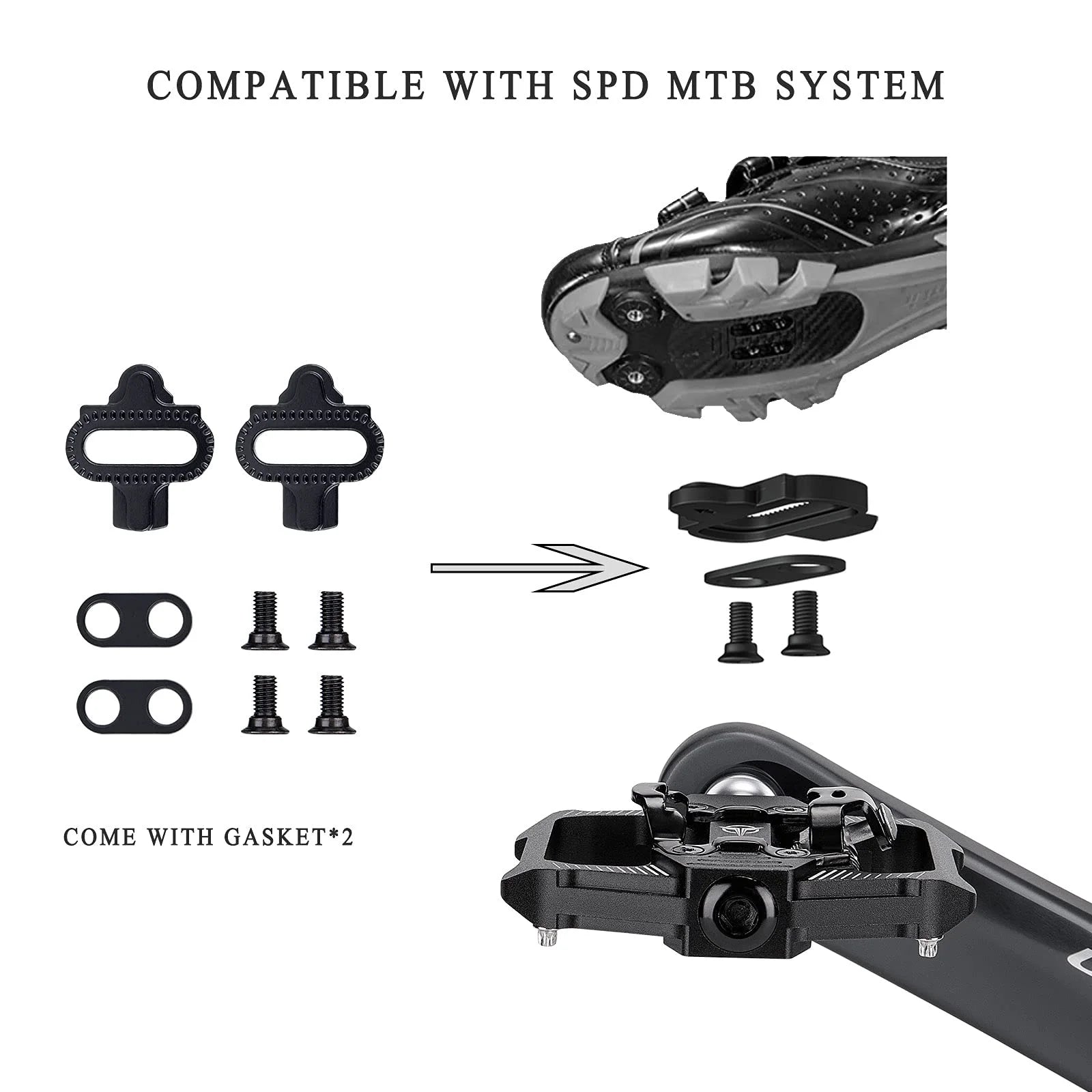 Dual Sided Bike Pedals with 3 Sealed Bearings V91116