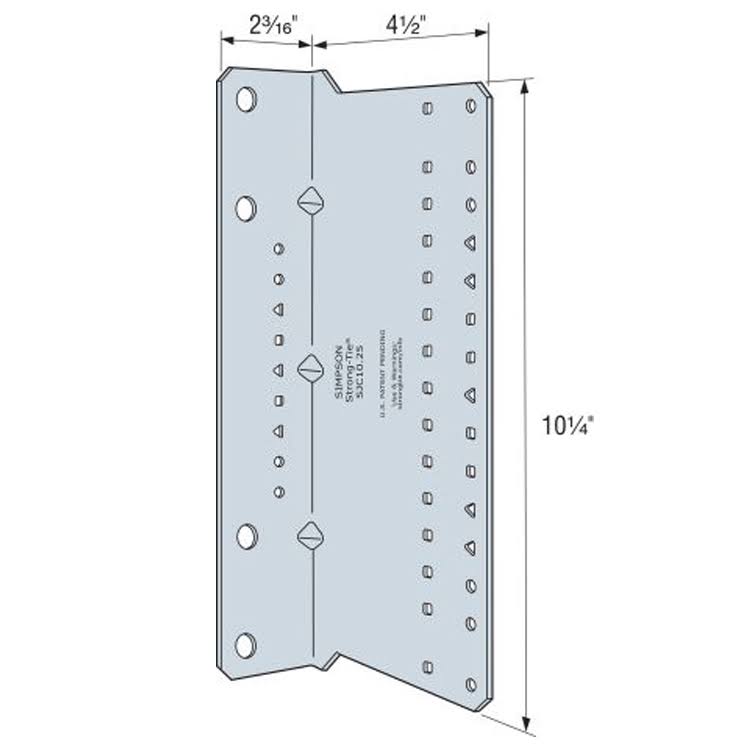 Steel-Joist Connectors 10-1/4x22 L894538