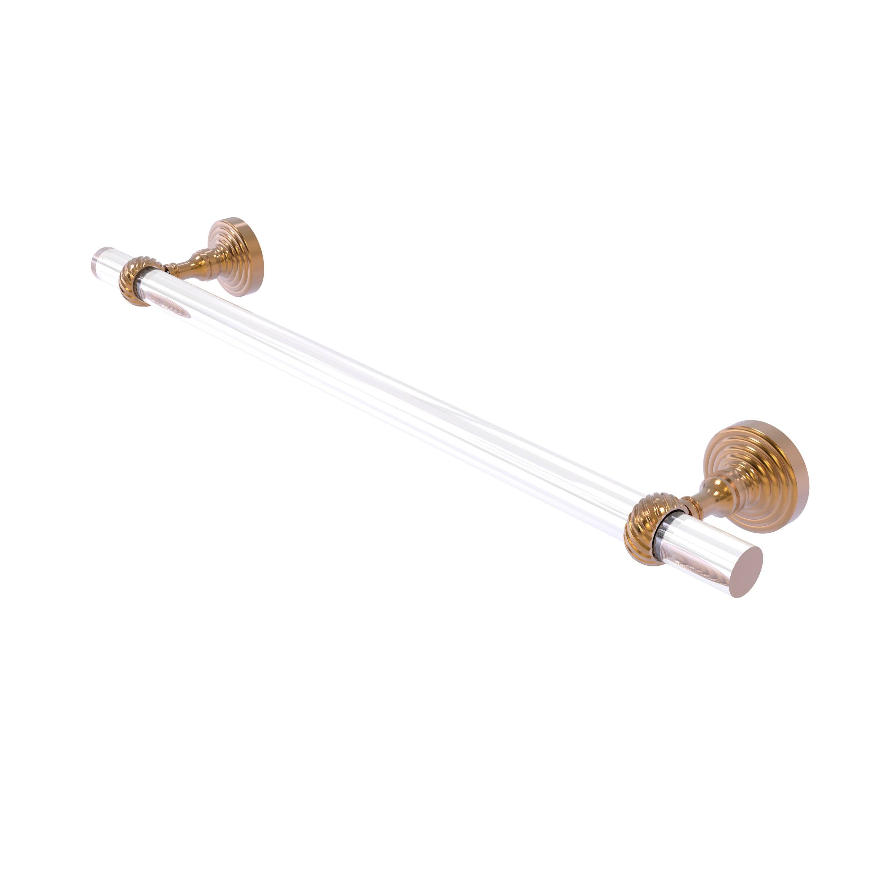 24 in. Brushed Bronze Towel Bar with Twisted Accents C5262
