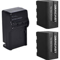 2x NP-F 6600mAh Batteries and 1 Charger Kit Y7446