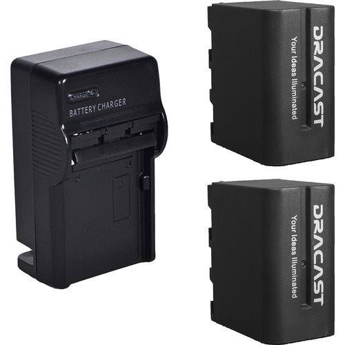 2x NP-F 6600mAh Batteries and 1 Charger Kit Y7446